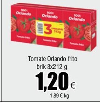 FROIZ Tomate Orlando frito brik 3x212 g oferta
