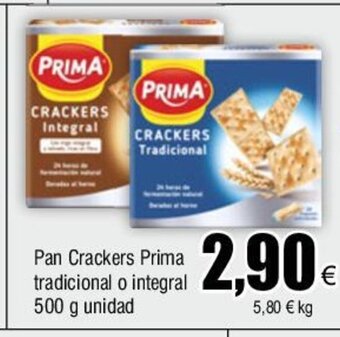 FROIZ Pan Crackers Prima tradicional o integral 500 g unidad oferta