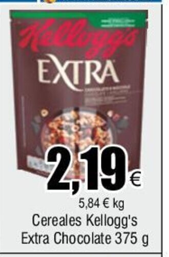 FROIZ Cereales Kellogg's Extra Chocolate 375 g oferta