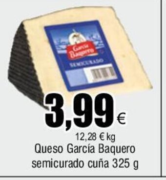 Queso García Baquero semicurado cuña 325 g