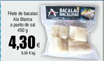 FROIZ Filete de bacalao Ala Blanca a punto de sal 450 g oferta