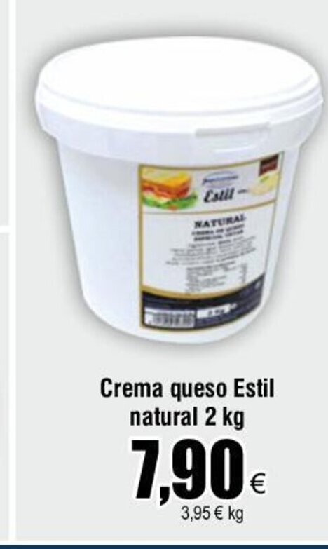 Froiz Crema queso Estil natural 2 kg oferta