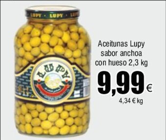 FROIZ Aceitunas Lupy sabor anchoa con hueso 2,3 kg oferta