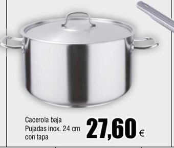 FROIZ Cacerola baja Pujadas inox. 24 cm con tapa oferta