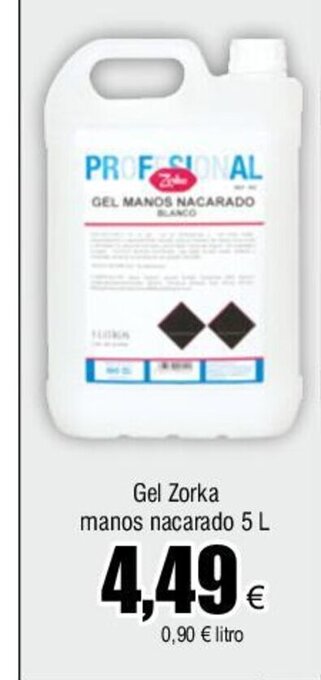 FROIZ Gel Zorka manos nacarado 5 L oferta