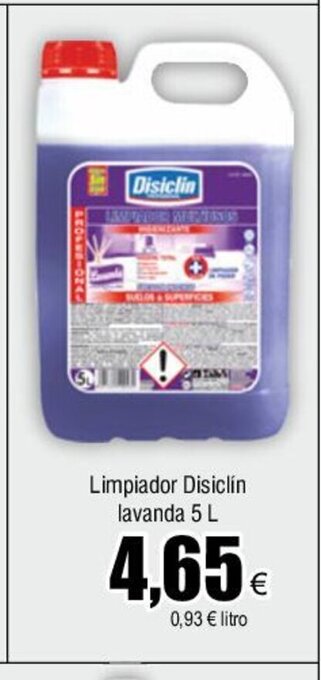 FROIZ Limpiador Disiclín lavanda 5 L oferta