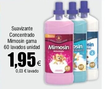 FROIZ Suavizante Concentrado Mimosin gama 60 lavados unidad oferta