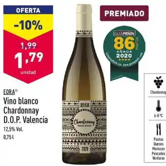 ALDI Eora Vino blanco Chardonnay D.O.P. Valenci 0,75 L oferta