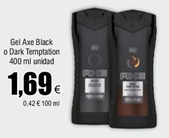 FROIZ Gel Axe Black o Dark Temptation 400 ml unidad oferta