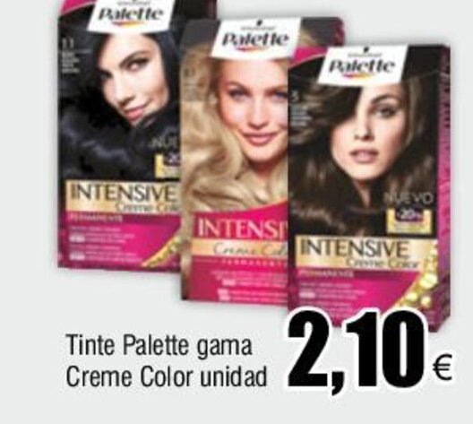 Froiz Tinte Palette gama Creme Color unidad oferta