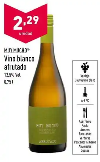 ALDI Muy Mucho Vino blanco afrutado 0,75 L oferta