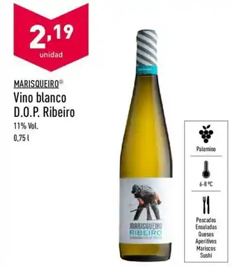 ALDI Marisquero Vino blanco D.O.P. Ribeiro 0,75 L oferta