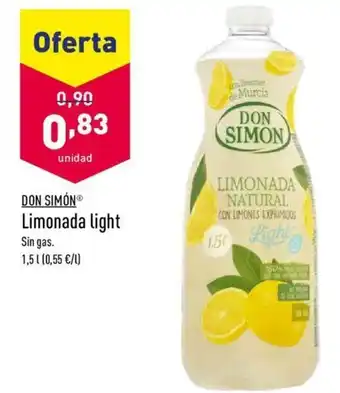 ALDI Don Simón Limonada light Sin gas 1,5L oferta