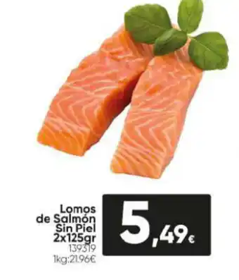 Family Cash Lomos de Salmón Sin Piel 2x125gr oferta