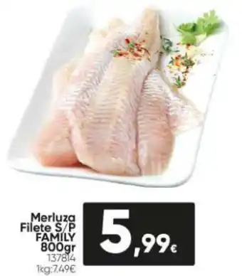 Family Cash Merluza Filete S/P FAMILY 800gr oferta
