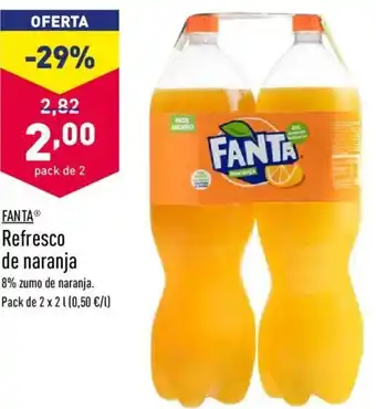 ALDI Fanta Refresco de naranja Pack de 2 x 2 L oferta