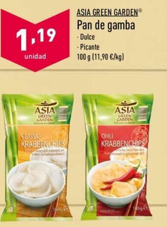 ALDI Asia Green Garden Pan de gamba 100g oferta