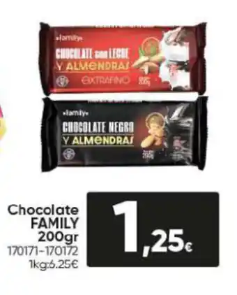 Family Cash Chocolate FAMILY 200gr oferta