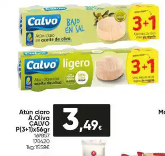 Family Cash Atún claro A.Oliva CALVO P(3+1)x56gr oferta