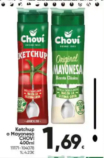 Family Cash Ketchup o Mayonesa CHOVI 400ml oferta