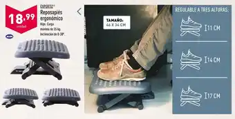 ALDI Expertiz Reposapiés ergonómico 35kg 46 x 34 cm oferta