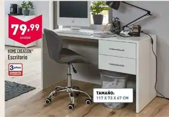 ALDI Home Creation Escritorio 117 x 73 x 67cm oferta