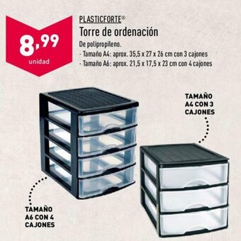 ALDI Plasticforte Torre de ordenación oferta