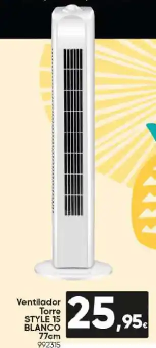 Family Cash Ventilador Torre STYLE 15 Blanco 77cm oferta
