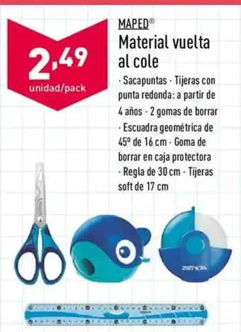 ALDI Maped Material vuelta al cole oferta