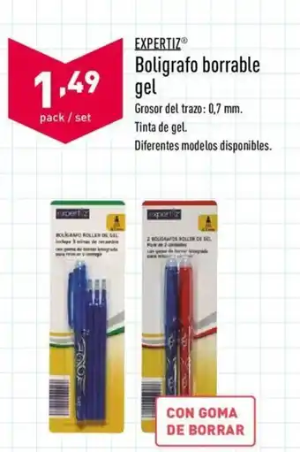 ALDI Expertiz Boligrafo borrable gel oferta
