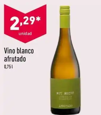 ALDI Vino Blanco afrutado 0,75L oferta
