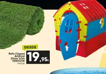 Rollo Césped Artificial 22mm 1x3m VERDOOR,95€