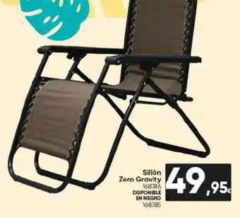 Family Cash Sillón Zero Gravity 168786 DISPONIBLE EN NEGRO 168785 oferta