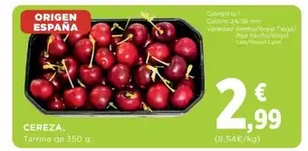 Hipercor CEREZA. Tarrina de 350 g. oferta