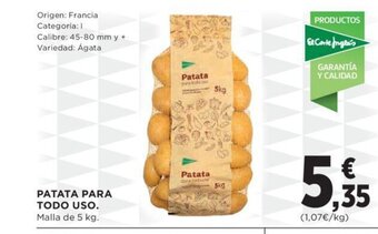 Hipercor PATATA PARA TODO USO. Malla de 5 kg. oferta