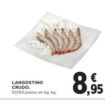 Hipercor LANGOSTINO CRUDO. oferta