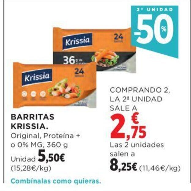 Hipercor BARRITAS KRISSIA. oferta