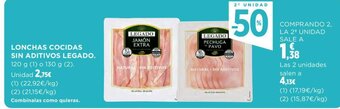 Hipercor LONCHAS COCIDAS SIN ADITIVOS LEGADO. oferta