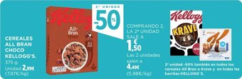 Hipercor CEREALES ALL BRAN CHOCO KELLOGG'S. oferta