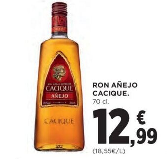 Hipercor RON AÑEJO CACIQUE. 70 cl. oferta