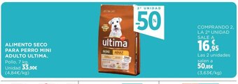 Hipercor ALIMENTO SECO PARA PERRO MINI ADULTO ULTIMA. oferta
