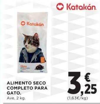 Hipercor ALIMENTO SECO COMPLETO PARA GATO. oferta