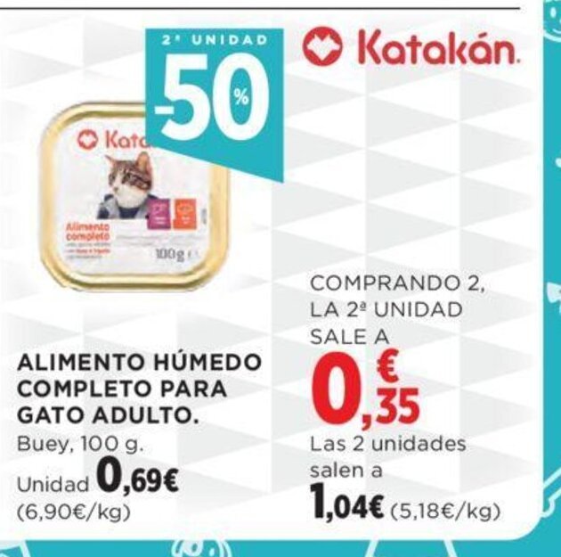 Hipercor ALIMENTO HÚMEDO COMPLETO PARA GATO ADULTO. oferta