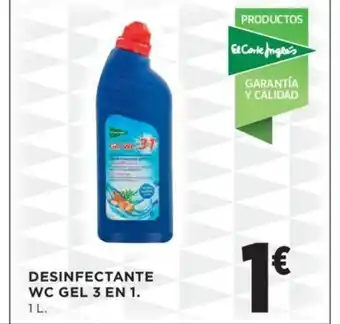 Hipercor DESINFECTANTE WC GEL 3 EN 1. oferta