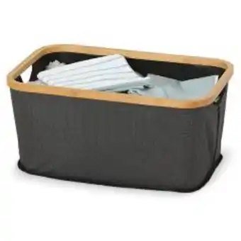 BricoCentro Cesta plegable bambu 25x54x34cm oferta
