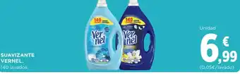 Hipercor SUAVIZANTE VERNEL. 140 lavados. oferta
