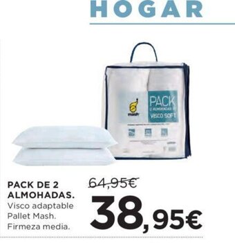 Hipercor PACK DE 2 ALMOHADAS. oferta