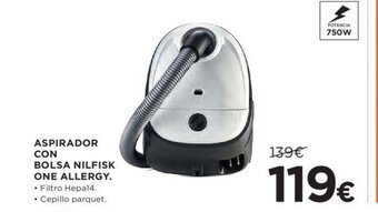 Hipercor ASPIRADOR CON Bolsa NILFISK ONE ALLERGY oferta