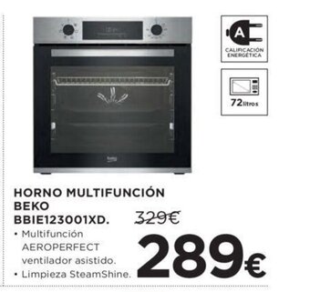 Hipercor HORNO MULTIFUNCIÓN BEKO BBIE123001XD oferta