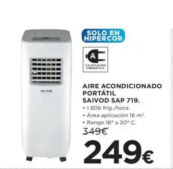 Hipercor AIRE ACONDICIONADO PORTÁTIL SAIVOD SAP 719. oferta